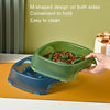 Slow Feeder Dog & Cat Bowl - Blue - Anti-Bloat - Non-Slip