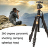 QingZhuangShiDai Q570 Multifunctional Digital SLR Camera Portable Tripod(Black)