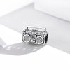 S925 Sterling Silver Retro Radio Beads DIY Bracelet Necklace Accessories