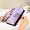 For Samsung Galaxy A36 Glitter Lattice Zipper Wallet Leather Phone Case(Purple)