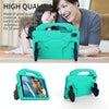 For Samsung Galaxy Tab A8 10.5 2021 X200 / X205 Thumb Bracket EVA Shockproof Tablet Case(Glacier Green)