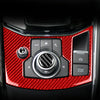 Car Carbon Fiber Handbrake Panel Decorative Sticker for Mazda CX-5 2017-2018, Right Drive (Red)