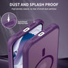 For iPhone 15 Pro MagSafe Magnetic Phone Case(Purple)