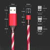 2.4A USB to 8 Pin 540 Degree Bendable Streamer Magnetic Data Cable, Cable Length: 1m(Colour)