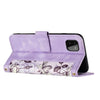 For Samsung Galaxy A22 5G Floral Pattern Leather Phone Case with Lanyard(Light Purple)