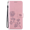 For Xiaomi Redmi Note 13 5G Rose Embossed Flip PU Leather Phone Case(Rose Gold)