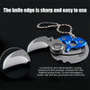 Mini Folding Pocket Knife Keychain Multitool Gold