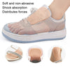 2pcs /Set Felt Tongue Stickers Soft Rebound Self-Adhesive Forefoot Pads, Size: L 8.5x6.5x0.3cm(White)