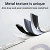 For iPhone 15 Pro Max Irregular Alloy Frame Fosted Translucent MagSafe Phone Case(Titanium)