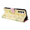 For Samsung Galaxy A35 5G Bronzing Painting RFID Leather Phone Case(Yellow Daisy)