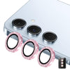 For Samsung Galaxy A14 / A24 / A34 ENKAY Hat-Prince 9H Rear Camera Lens Glitter Aluminium Alloy Tempered Glass Film(Pink)