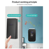 Wireless Doorbell with Temperature Display, 150m Range, UK Plug (Black)