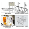 Creative Double Layer Stainless Steel Soap Stand Non-trace Magic Sticker Style Soap Dish Bathroom Shelf Belt Hanger