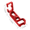 PULUZ 1/4 inch Vertical Shoot Quick Release L Plate Bracket Base Holder for Sony A7R / A7 / A7S(Red)