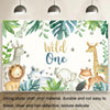 MDN08226 1.5m x 1m Animal Forest Cartoon Birthday Party Banquet Decoration Photo Background Cloth