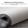 Wool Sofa Cushion Fur Full Sheepskin Carpet Window Decoration Mat, Size: 60x90cm(White Dust)