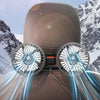 12V/24V Car Rear Seat Back USB Interface Powerful Double-headed Fan(F4207)