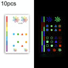 10 PCS Waterproof Color Luminous Tattoo Sticker Face Sticker(EX-003)