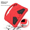 For iPad 10.2 2021 / 2020 / 2019 EVA Flat Anti Falling Protective Case Shell with Holder(Red)