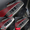 Car Carbon Fiber Window Glass Lifting Panel Button Decorative Sticker for Lexus IS250 2013-, Left Drive A Style