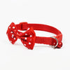 Adjustable Red Bow Bell Collar for Cats & Dogs, 19-32cm