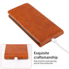 For Samsung Galaxy A05 4G Magnetic Vertical Flip Leather Phone Case(Brown)