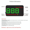 HUD GPS Speedometer: 3.5" Car Head Up Display, Green