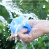 Summer Water Balloon Water Fight Kids Interactive Quick Fill Reusable Silicone Water Balloon(Gem Blue)