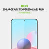 For Xiaomi Redmi Note10 MOFI 9H 3D Explosion-proof Curved Screen Tempered Glass Film(Black)
