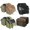 Outdoor Travel Storage Bag Mountain Bike Bicycle Canvas Backpack(Khaki)