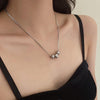 Ladies Light Luxury Bowknot Necklace Clavicle Chain, Specification:XL1795