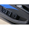 4 PCS Car Carbon Fiber Door Button Decorative Frame for Audi A3 2014-2018