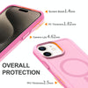 For iPhone 11 Shockproof MagSafe Armor PC Hybrid TPU Phone Case(Purple Pink)