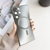 For Samsung Galaxy S25+ 5G Metallic Paint Magsafe Liquid TPU Phone Case(Grey)