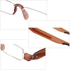 Portable Folding 360 Degree Rotation Presbyopic Reading Glasses with Pen Hanging, +2.50D(Black)