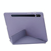 For Samsung Galaxy Tab S8 / S7 Deformation Silicone Leather Tablet Case(Purple)