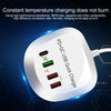 WLX-T3P 4 In 1 PD + QC Multi-function Smart Fast Charging USB Charger(EU Plug)
