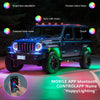6 in 1 G6 RGB Colorful Car Chassis Light LED Music Atmosphere Light