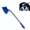 3 PCS Wheel Hub Long-Handled Brush Special Tool For Powerful Decontamination & Cleaning Of Tires, Colour: Blue Long Pole