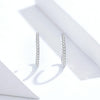 Sterling Silver Ear Bone Clip Simple Zircon Earrings
