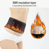 Double-sided Self-heating Waist Protector Keep Warm Breathable Lumbar Support (Black)