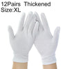 12 Pairs Pure Cotton Working Gloves, ThickenedSizeXL