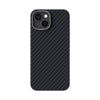 For iPhone 15 ABEEL C Carbon Fiber Series 6D Micro Relief MagSafe Phone Case(Black)