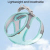 Breathable Mesh Dog Harness & Lead, Green, S - L (Reflective)