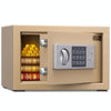 Small Steel Security Safe Box - Digital Keypad - Wall Mount - Gold