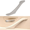 Car Leather Left Side Inner Door Handle Assembly 51417225854 for BMW 5 Series F10 / F18 2011-2017(Grey)
