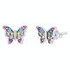 Insect Series Earrings 925 Silver Earrings, Style: Butterfly