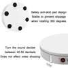 30cm Remote Control Speed Electric Turntable Sample Display Stand, Specification:EU Plug(White)