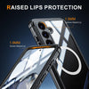 For Samsung Galaxy S25 5G Tempered Glass MagSafe Phone Case(Sky Blue)