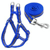 Small Medium Dogs Nylon Reflective Dog Leash Lead Set, Size:S(Blue)